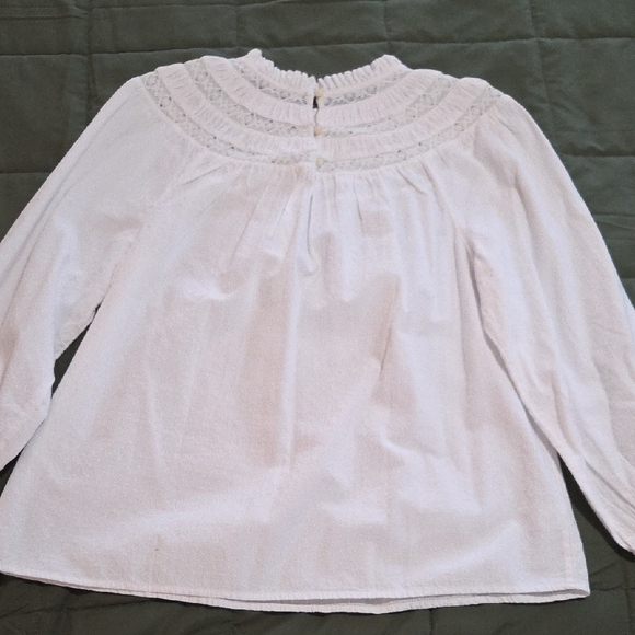 LOFT White Lace Detail Top - Picture 5 of 6